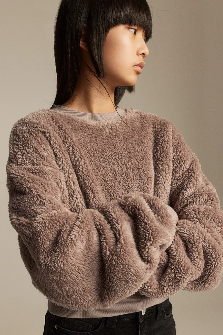 

Флисовая толстовка H&M, серый