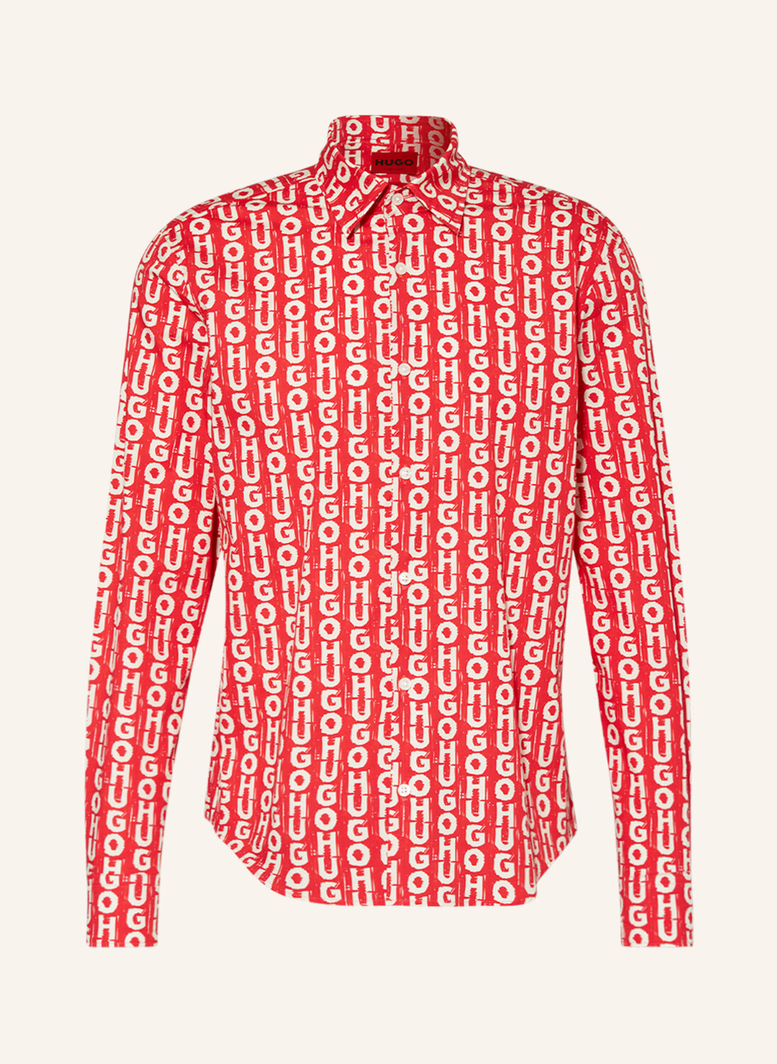 

Рубашка HUGO ERMO Slim Fit, розовый