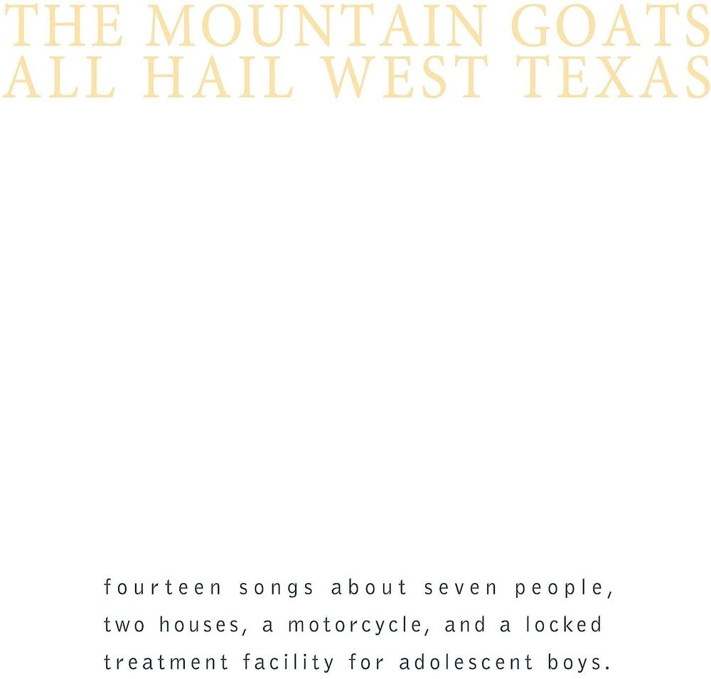 

Виниловая пластинка LP All Hail West Texas [Yellow Vinyl] - The Mountain Goats