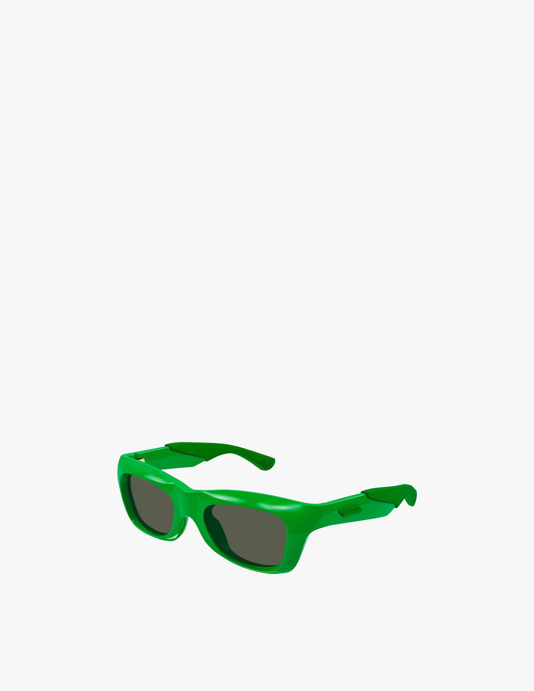 Солнцезащитные очки BV1183S в квадратной оправе Bottega Veneta, цвет Shiny Solid Green bottega veneta черно зеленые серьги