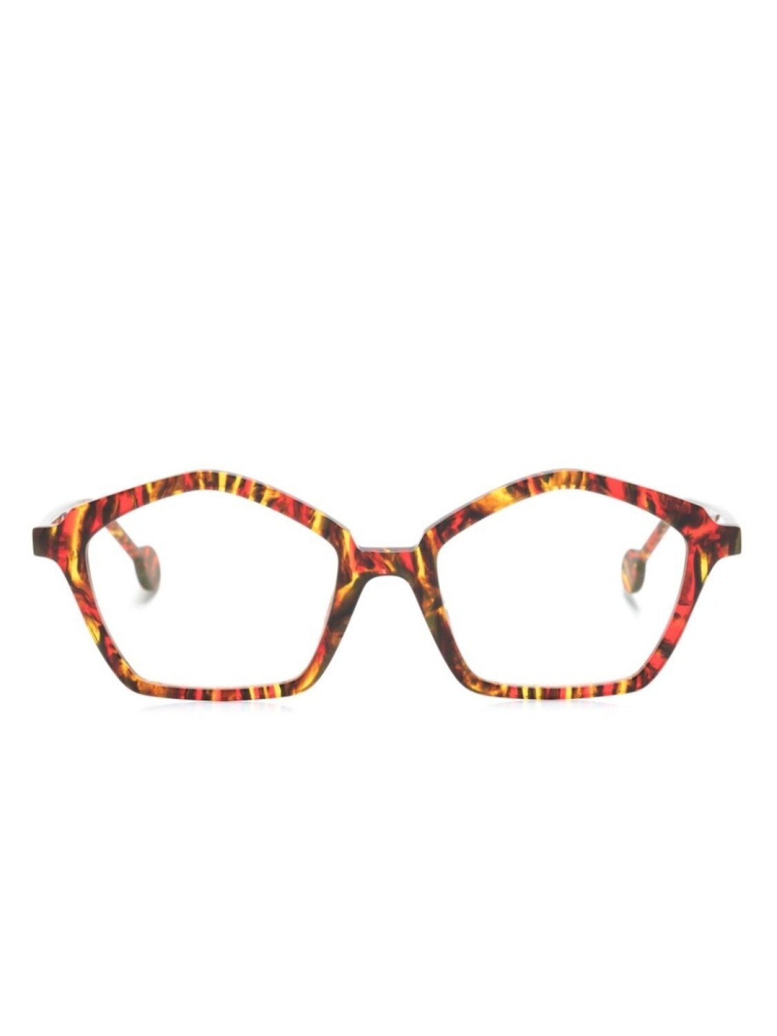 

L.A. Eyeworks очки Whirly Bird в геометричной оправе, красный