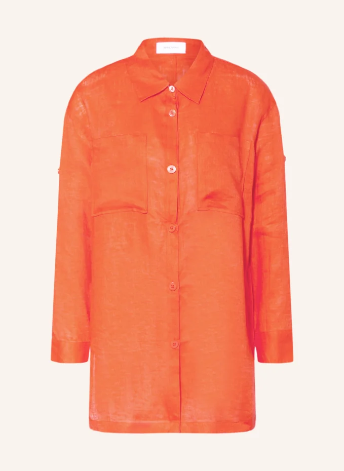 Льняная рубашка Darling Harbour, оранжевый