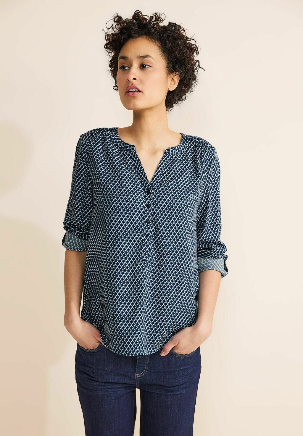 

Блузка PRINT Street One, цвет blau