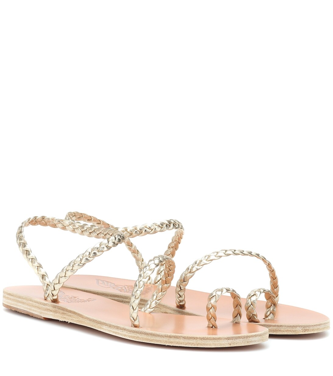 

Сандалии Eleftheria из металлизированной кожи Ancient Greek Sandals, металлик