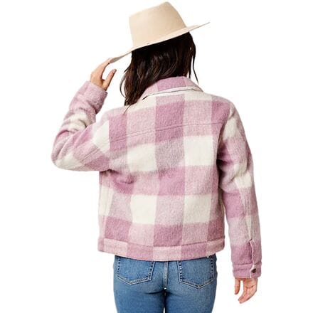 Шерстяная куртка Rhea Trucker женская Carve Designs, цвет Orchid Plaid