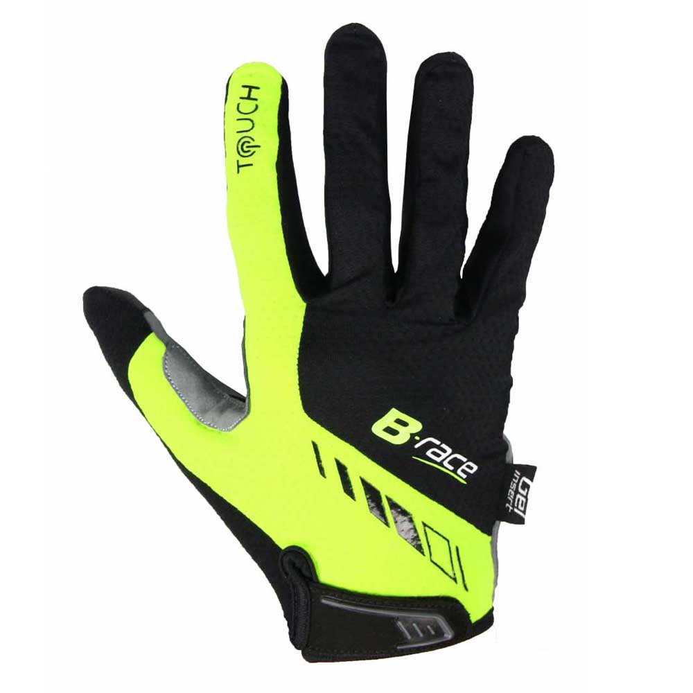Длинные перчатки B-Race Bump Gel Pro, серый