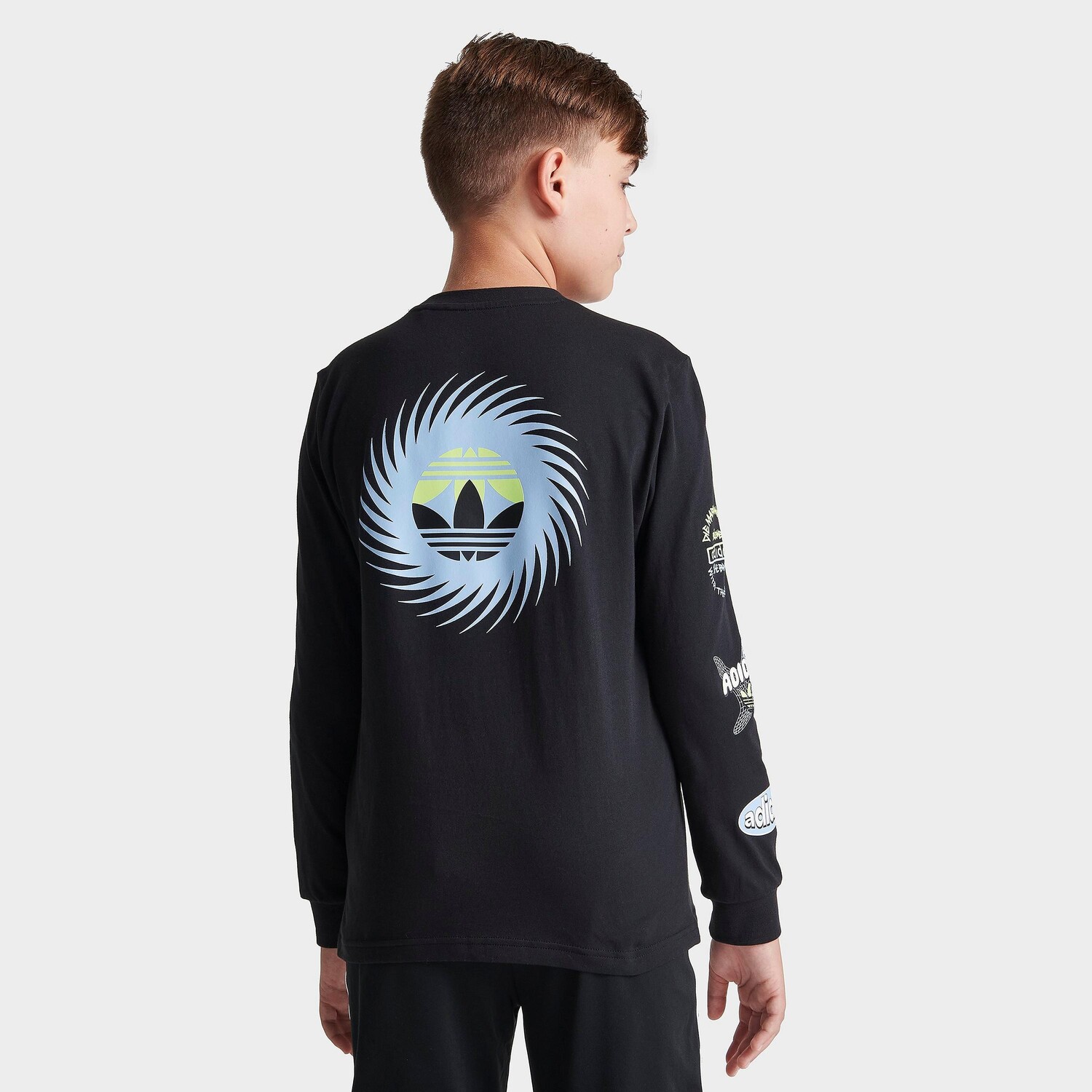 

Детская футболка с длинным рукавом adidas Originals Graphics, черный