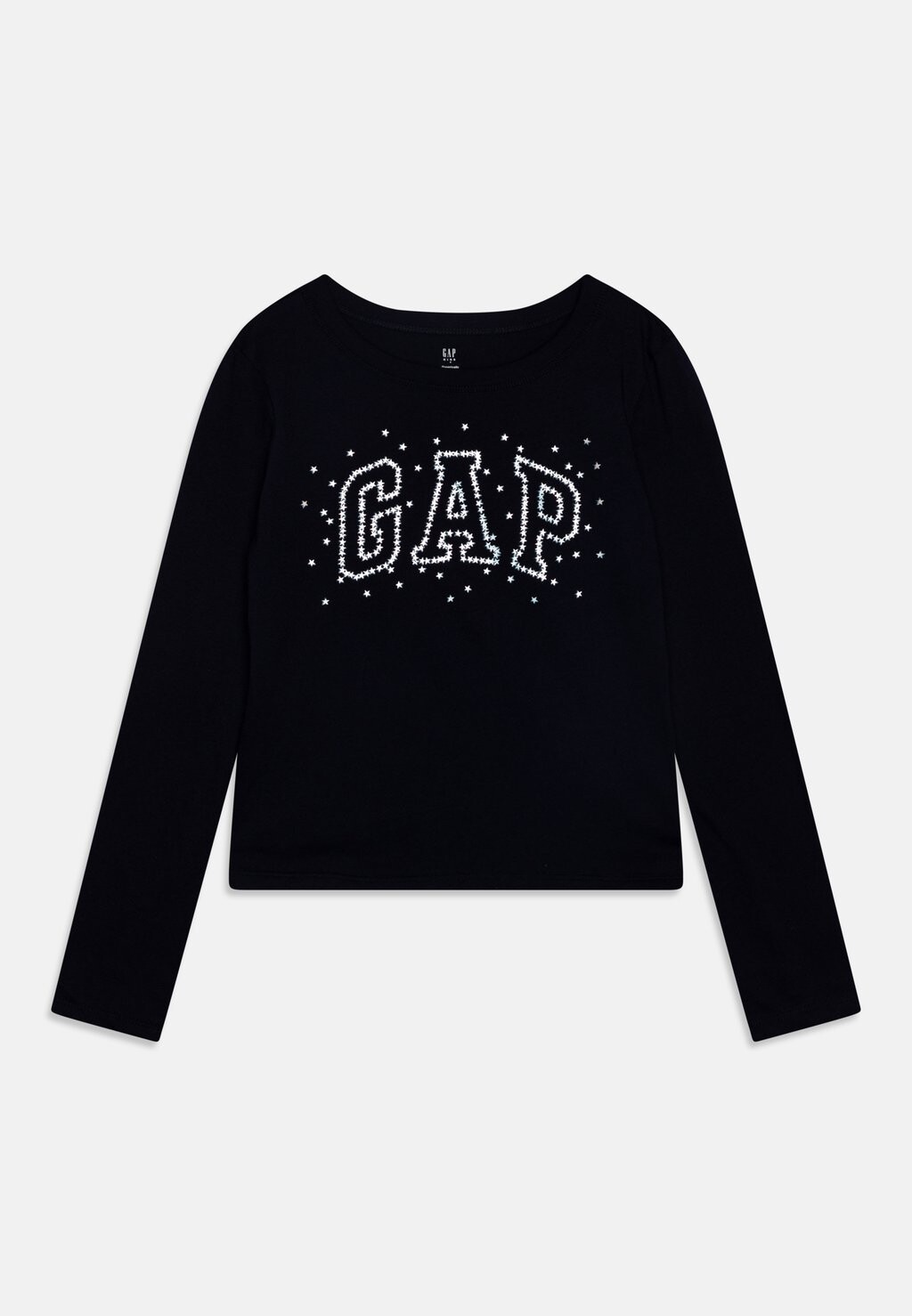 цена Топ с длинными рукавами VALUE LOGO GRAPHIC GIRLS GAP, цвет navy uniform