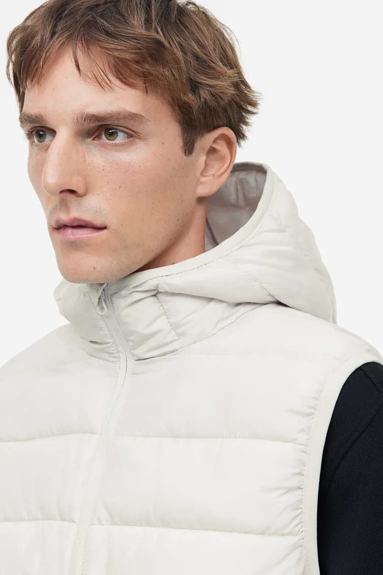 

Легкий стеганый жилет H&M, бежевый