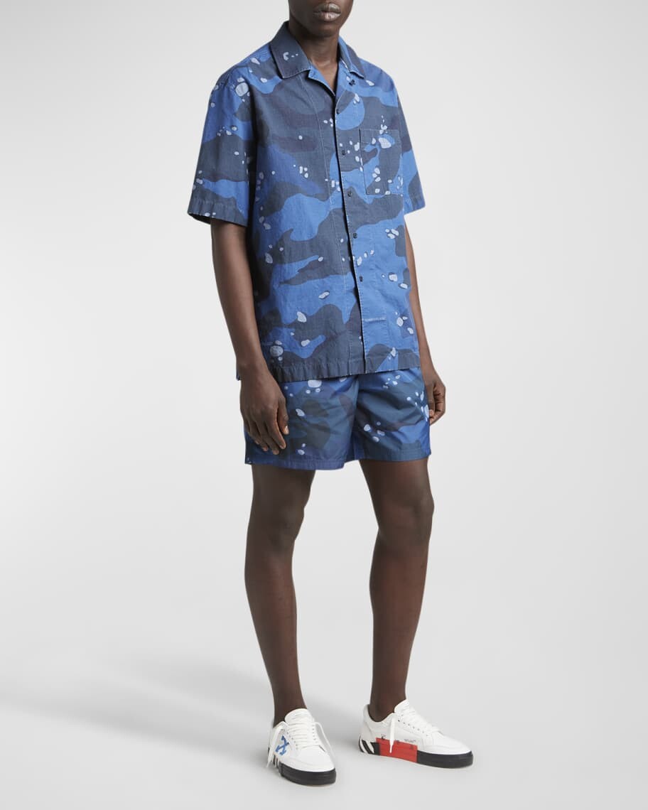 

Мужская рубашка Camp с камуфляжным принтом Off-White