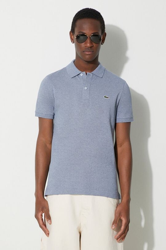 

Хлопковая рубашка-поло Lacoste, синий