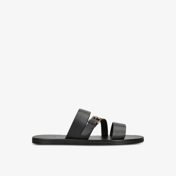 

Сандалии Ifiklis из кожи с тройным ремешком Ancient Greek Sandals, черный
