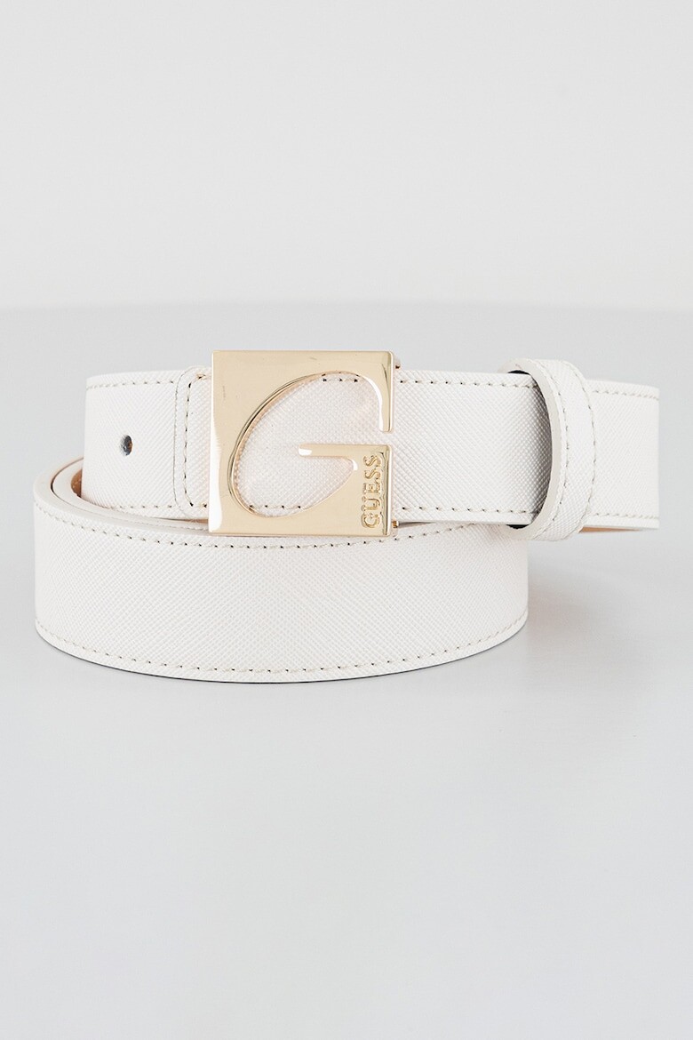 

Ремень из экокожи без рисунка Guess, белый