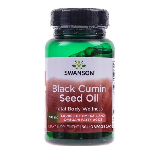 Swanson, Масло семян черного тмина 500 мг, 60 капсул swanson семена черного тмина полный спектр 400 мг 60 капсул