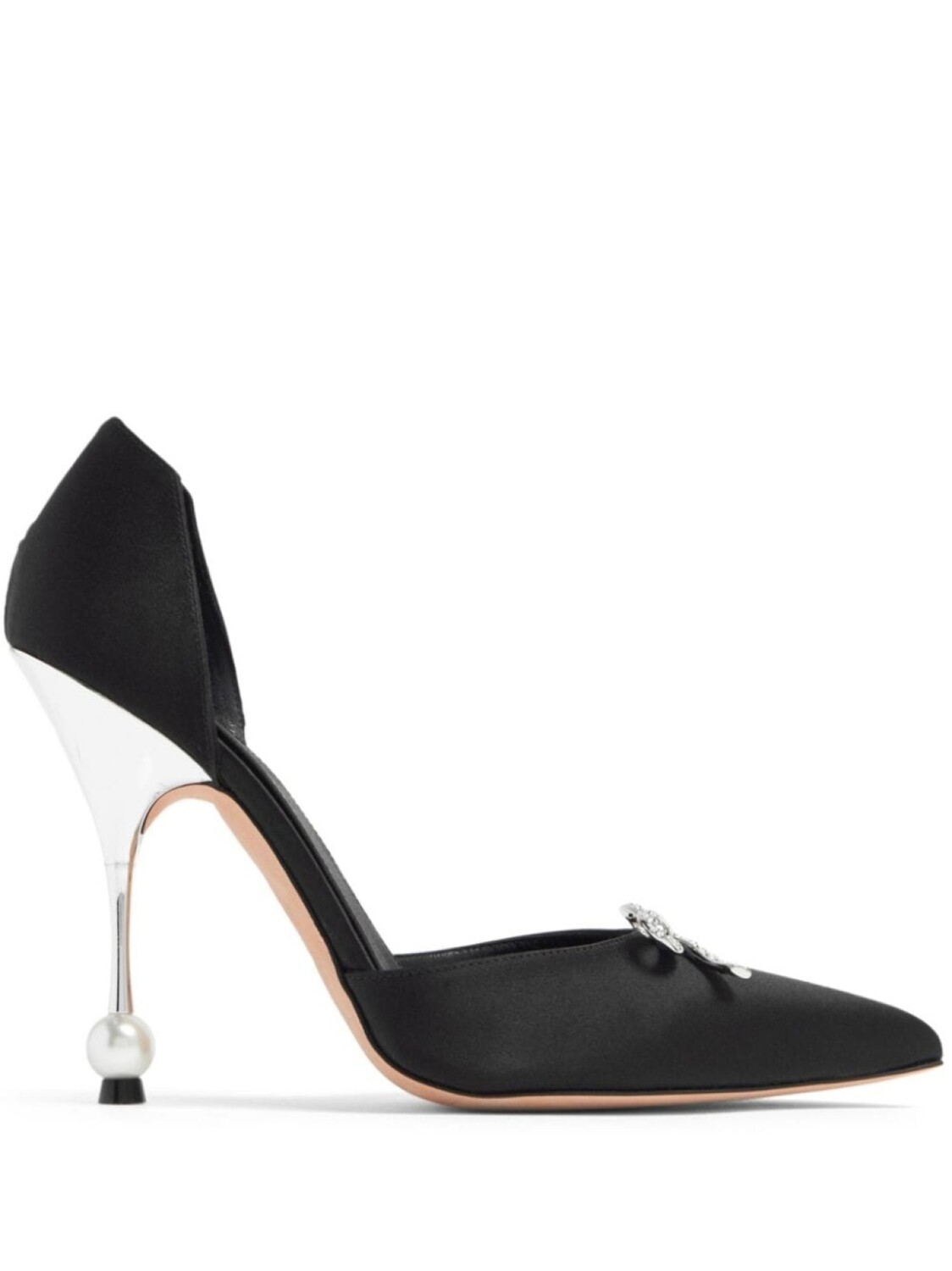 

Giambattista Valli атласные туфли с бантами, черный