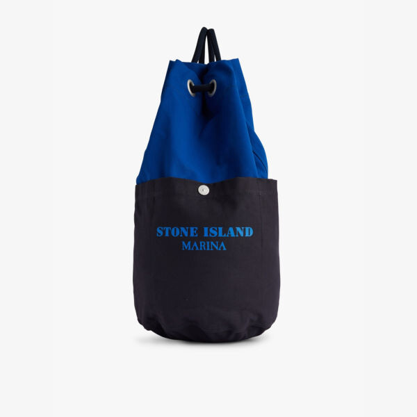 

914D marina трансформируемая дорожная сумка из хлопчатобумажной ткани Stone Island, синий
