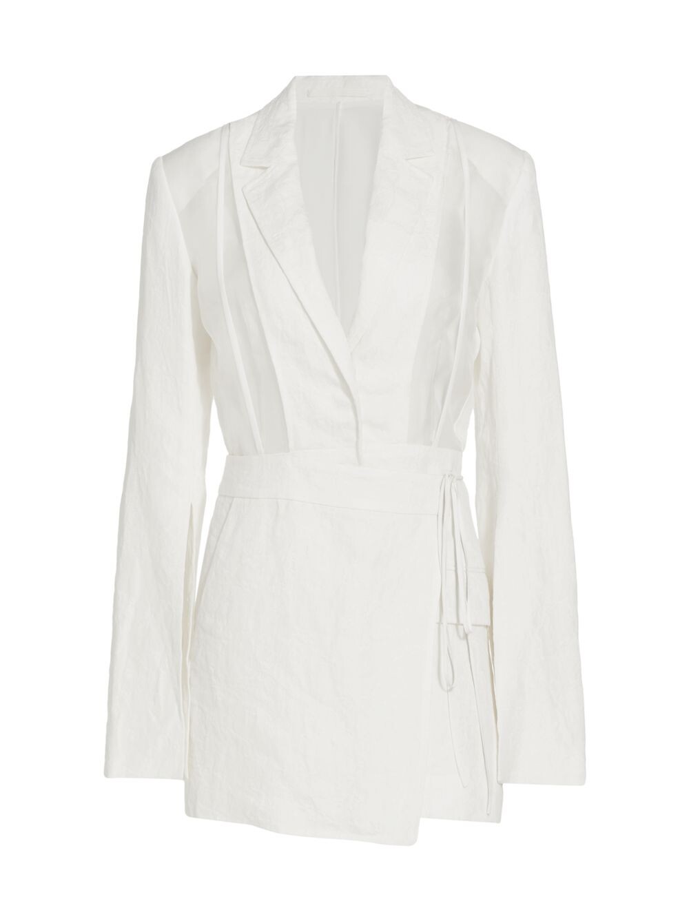 

Льняное мини-платье смешанной техники Jason Wu Collection