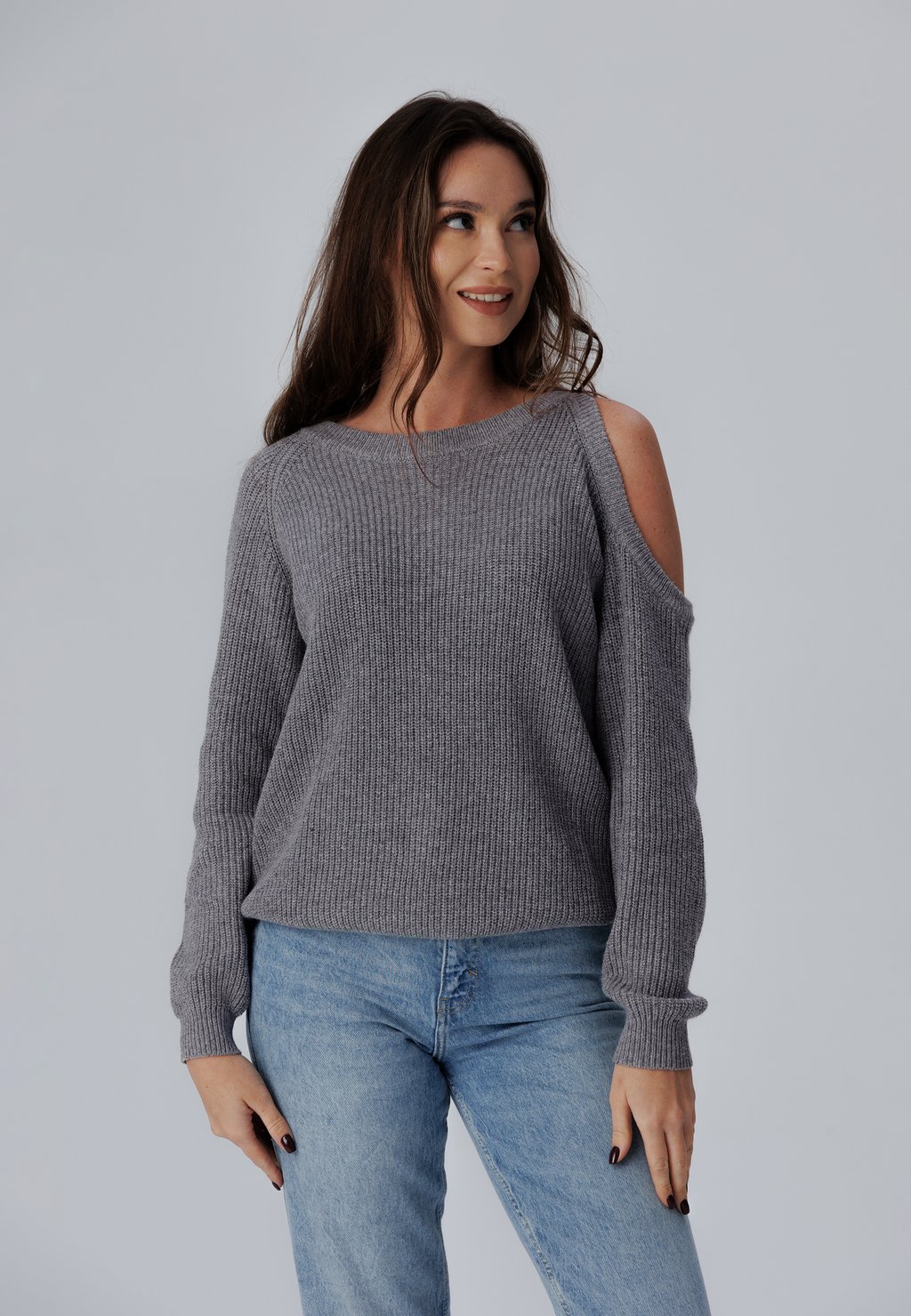 Свитер Lynne Laurella, цвет grey вязаный свитер jeffie laurella цвет multicolor