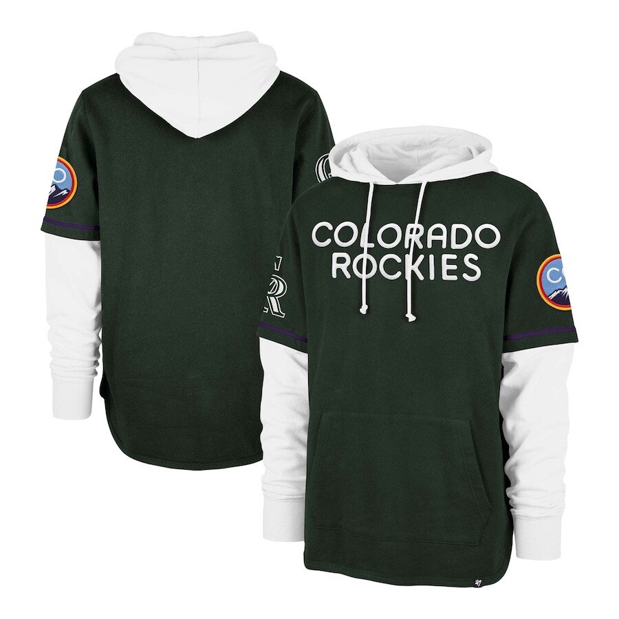 

Пуловер с капюшоном 47 Colorado Rockies, зеленый