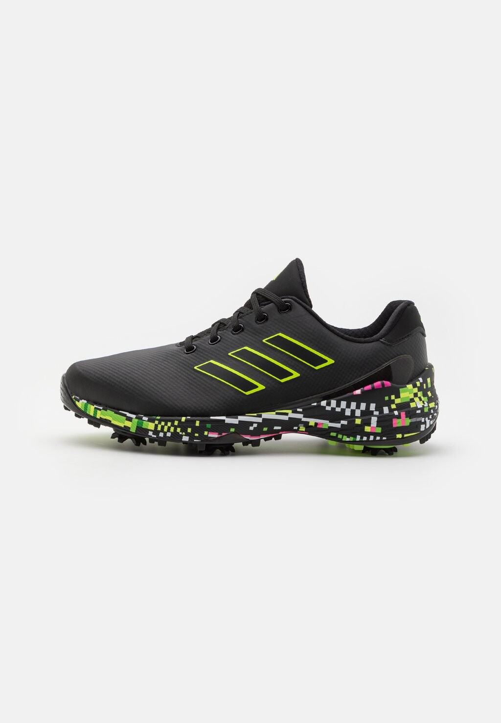 

Туфли для гольфа Zg23 Glitch Boost adidas Golf, цвет core black/dark silver metallic/lucid lemon