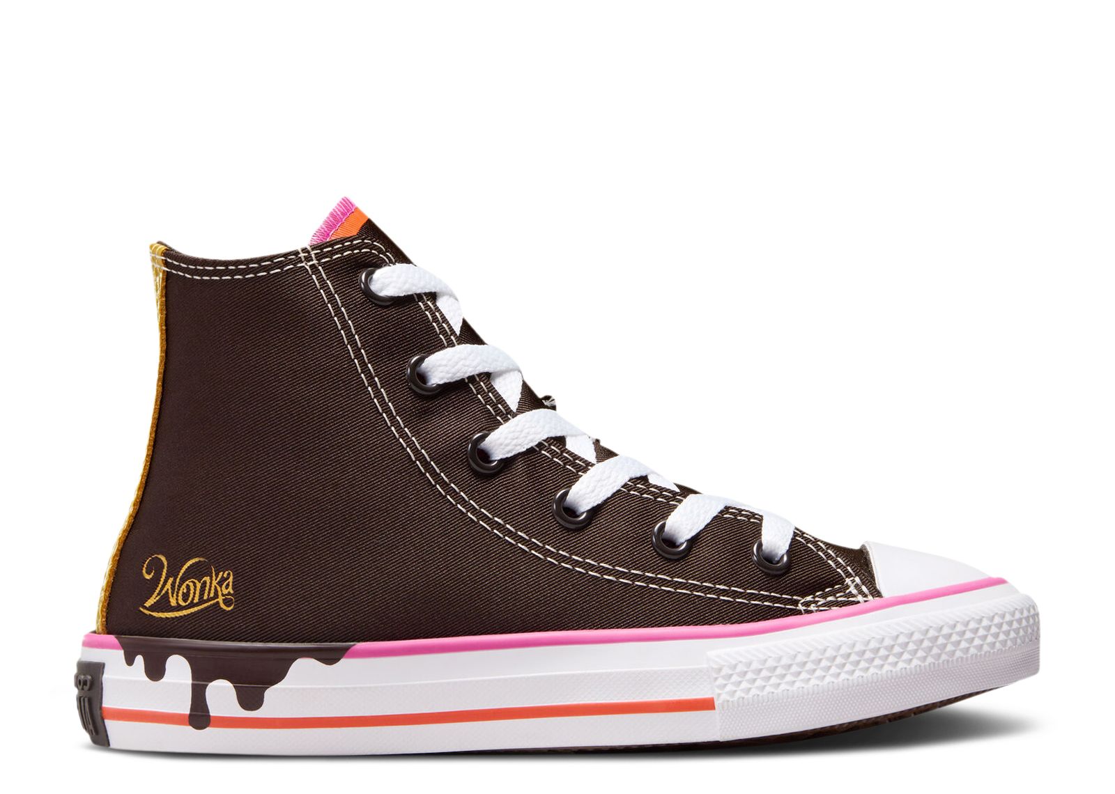 

Кроссовки Converse Willy Wonka X Chuck Taylor All Star High Ps 'Chocolate Drip', коричневый