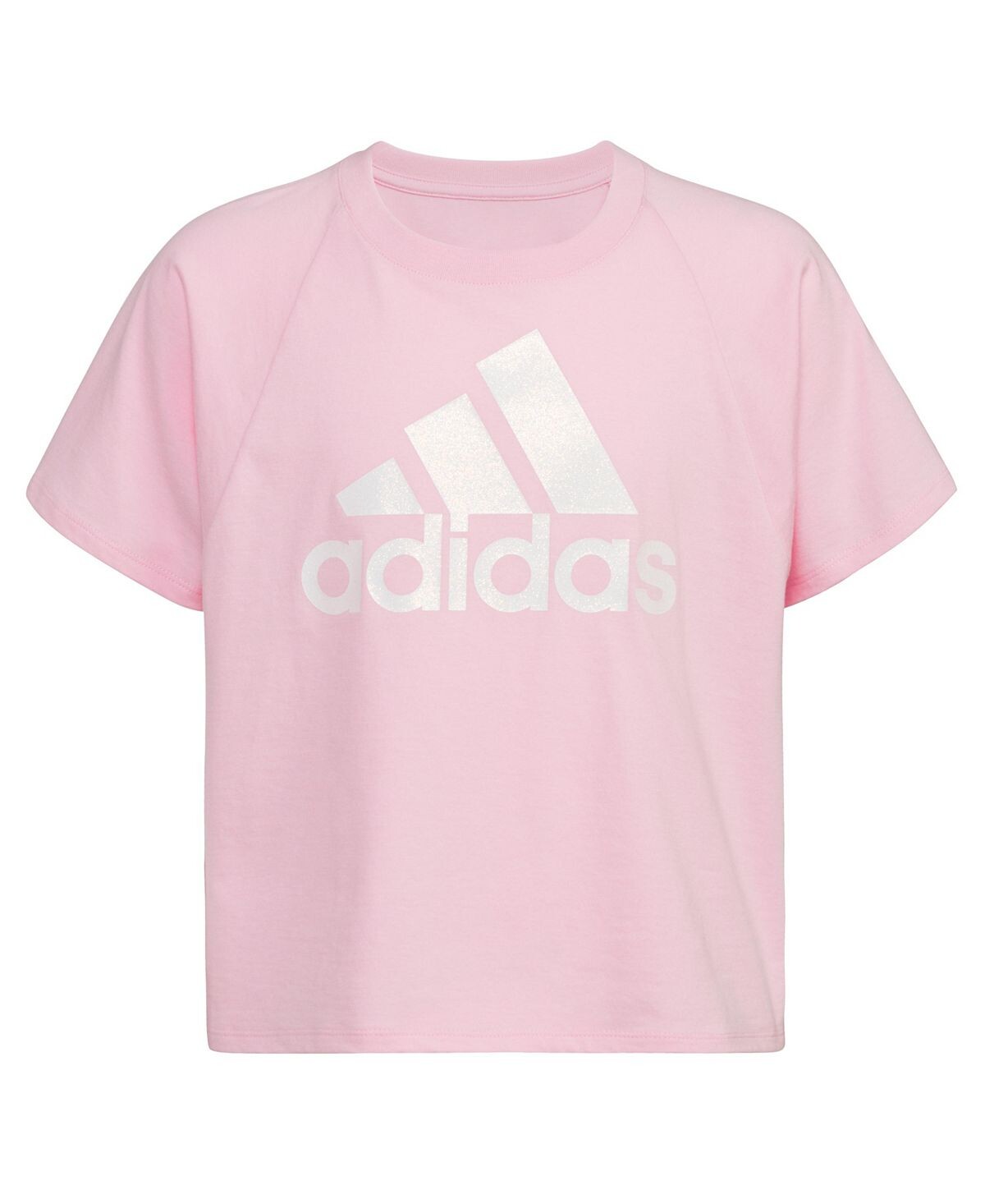 

Свободная футболка реглан с короткими рукавами для больших девочек adidas