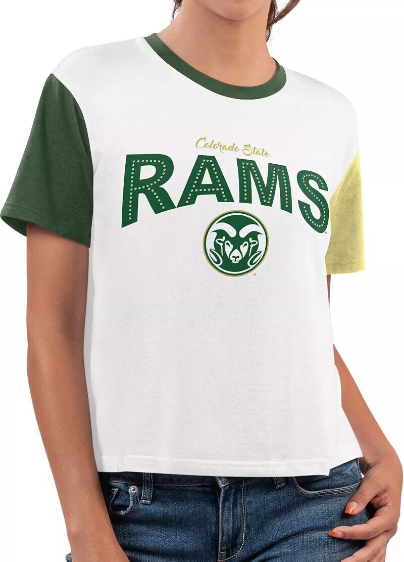 

Женская белая футболка для спринта G-III for Her Colorado State Rams
