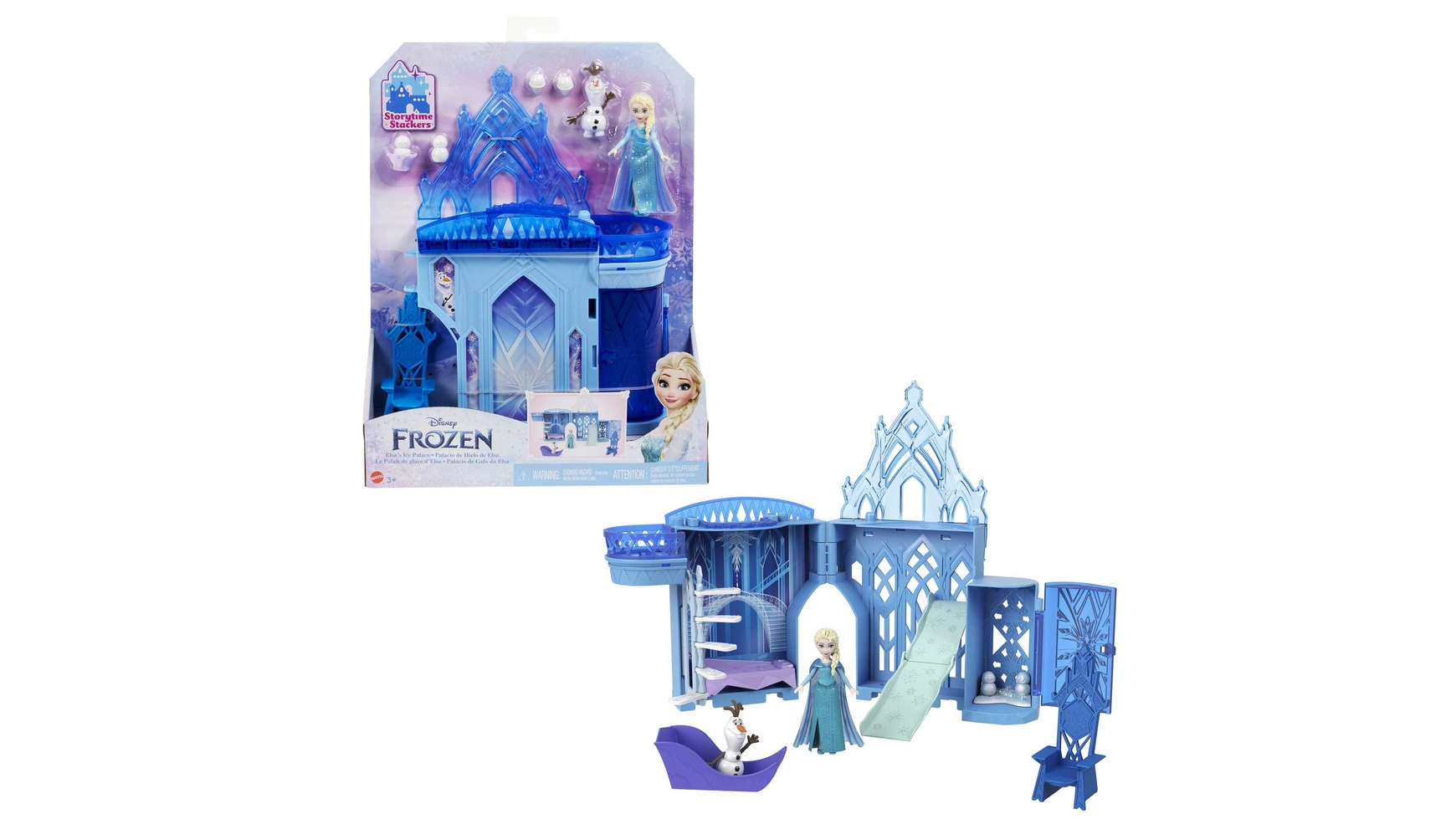 Замки и замки disney frozen: ледяной дворец эльзы Mattel игровой набор построй кукольный домик qy2146