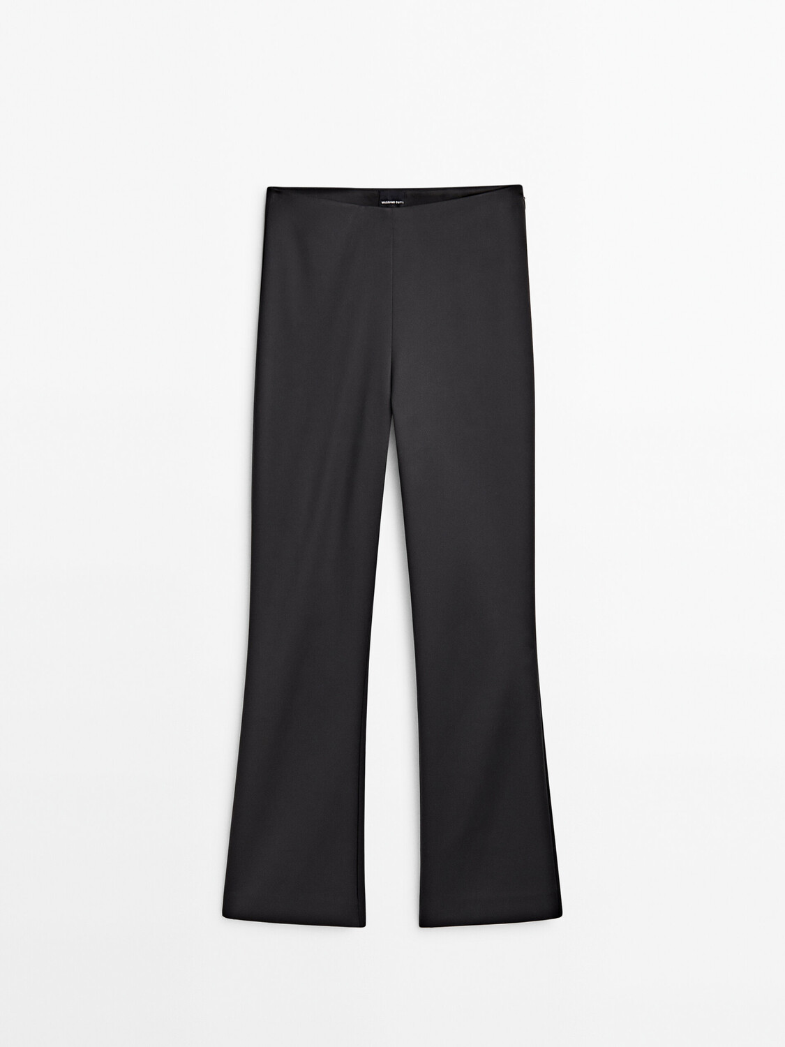 

Черные брюки-клекш Massimo Dutti, черный