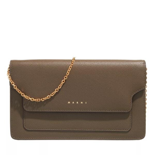 

Кошелек long wallet w/chain dusty Marni, зеленый
