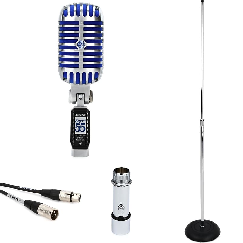 Кардиоидный динамический вокальный микрофон Shure Super55StdBun shure ksm8 n кардиоидный динамический вокальный микрофон цвет никель