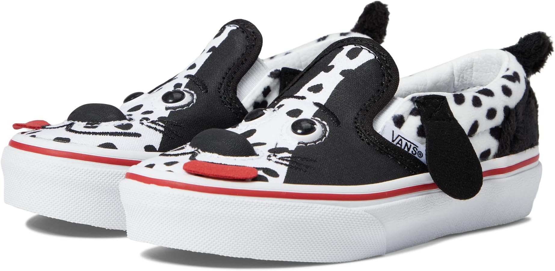 Кроссовки Dog Slip-On Vans, цвет Dalmatian Black/True White