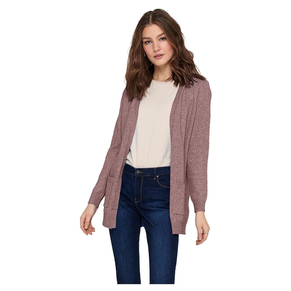 Кардиган Only Lesly Open Knit, розовый вязаный кардиган only lesly светло бежевый
