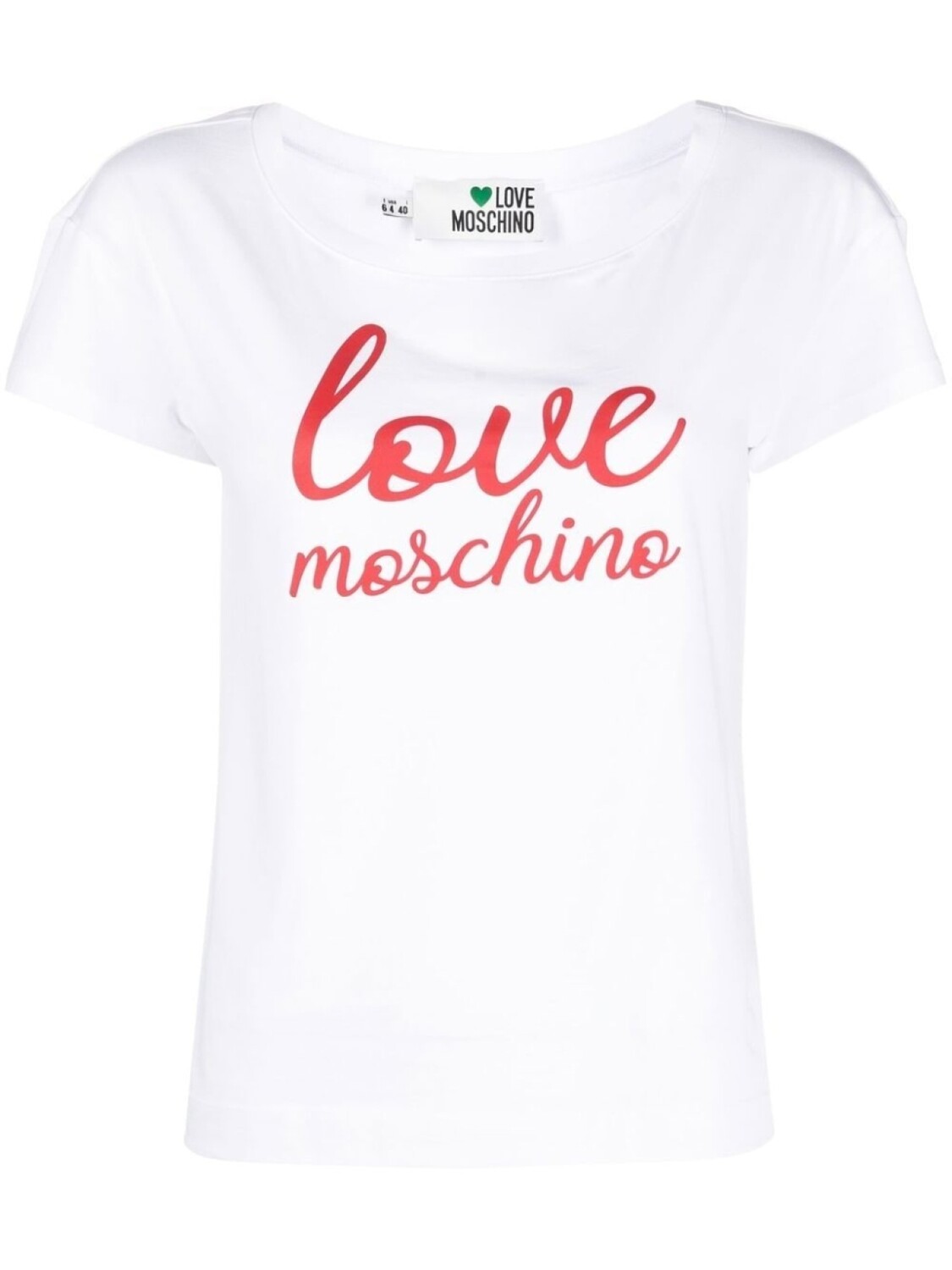 

Футболка с логотипом Love Moschino, белый