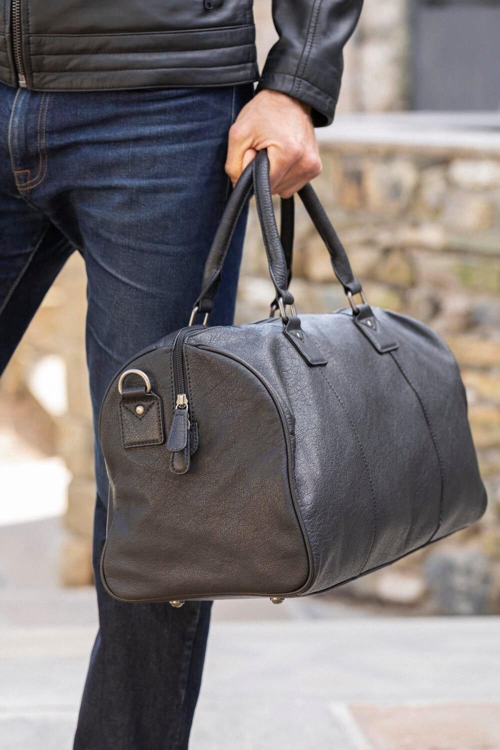 

Кожаная сумка Discoverer среднего размера Lakeland Leather, черный