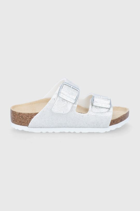 

Детские тапочки Birkenstock Arizona., серебро