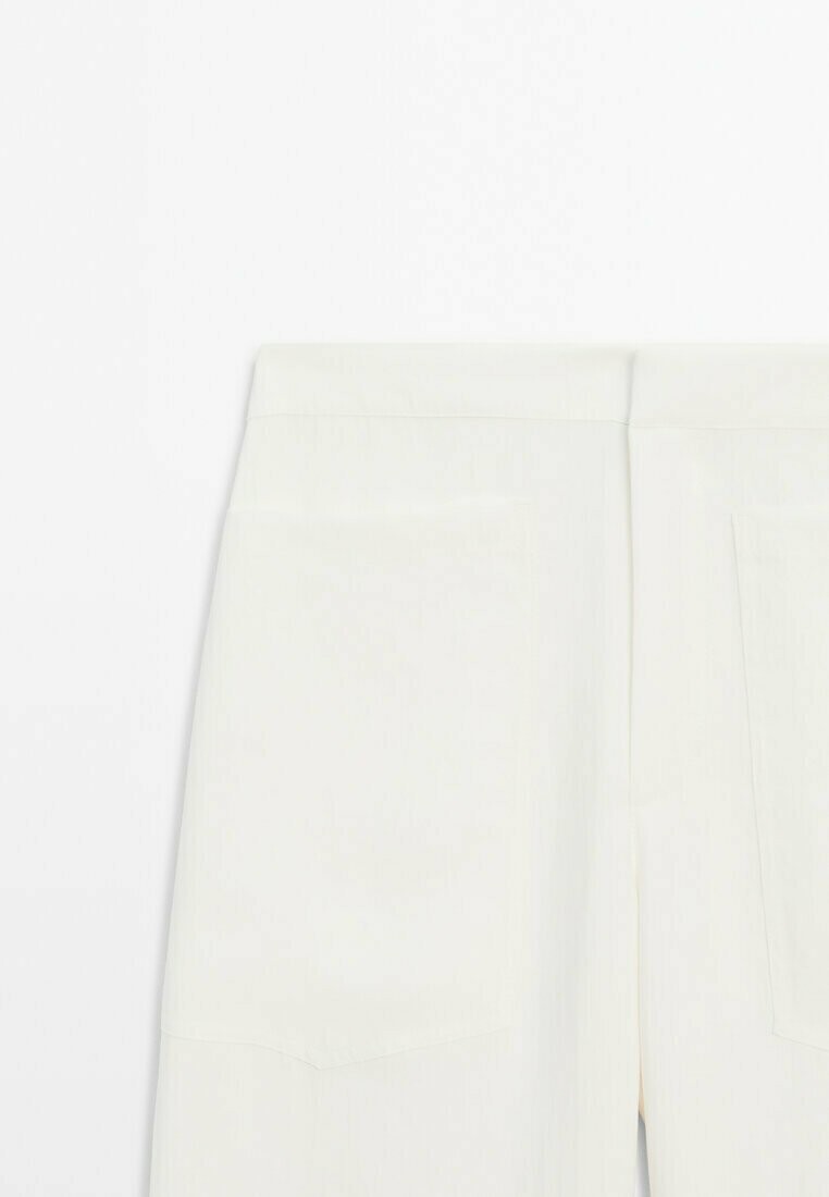 

Брюки WITH POCKETS Massimo Dutti, белый