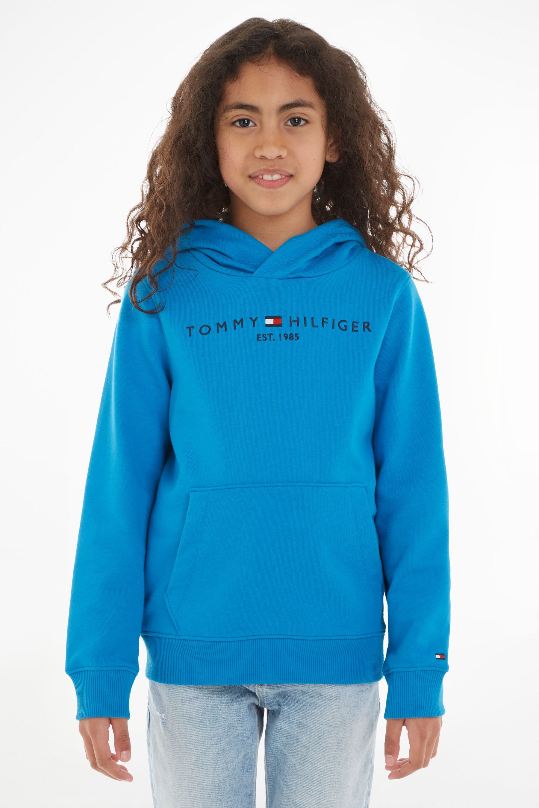 

Синяя толстовка унисекс Essential Kids Tommy Hilfiger, синий