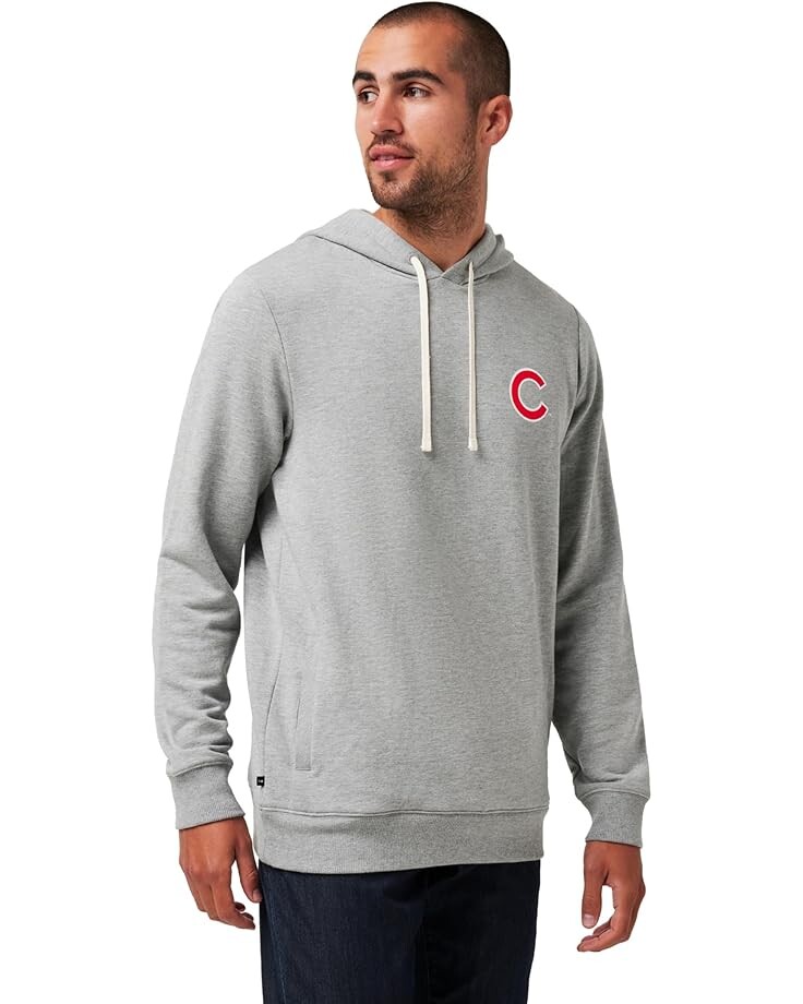 

Худи TravisMathew Chicago Cubs Cloud Hoodie, цвет Heather Grey