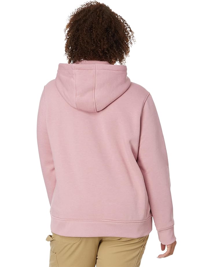 Толстовка Carhartt Plus Size Clarksburg Sleeve Logo Hooded Sweatshirt, цвет Foxglove Heather