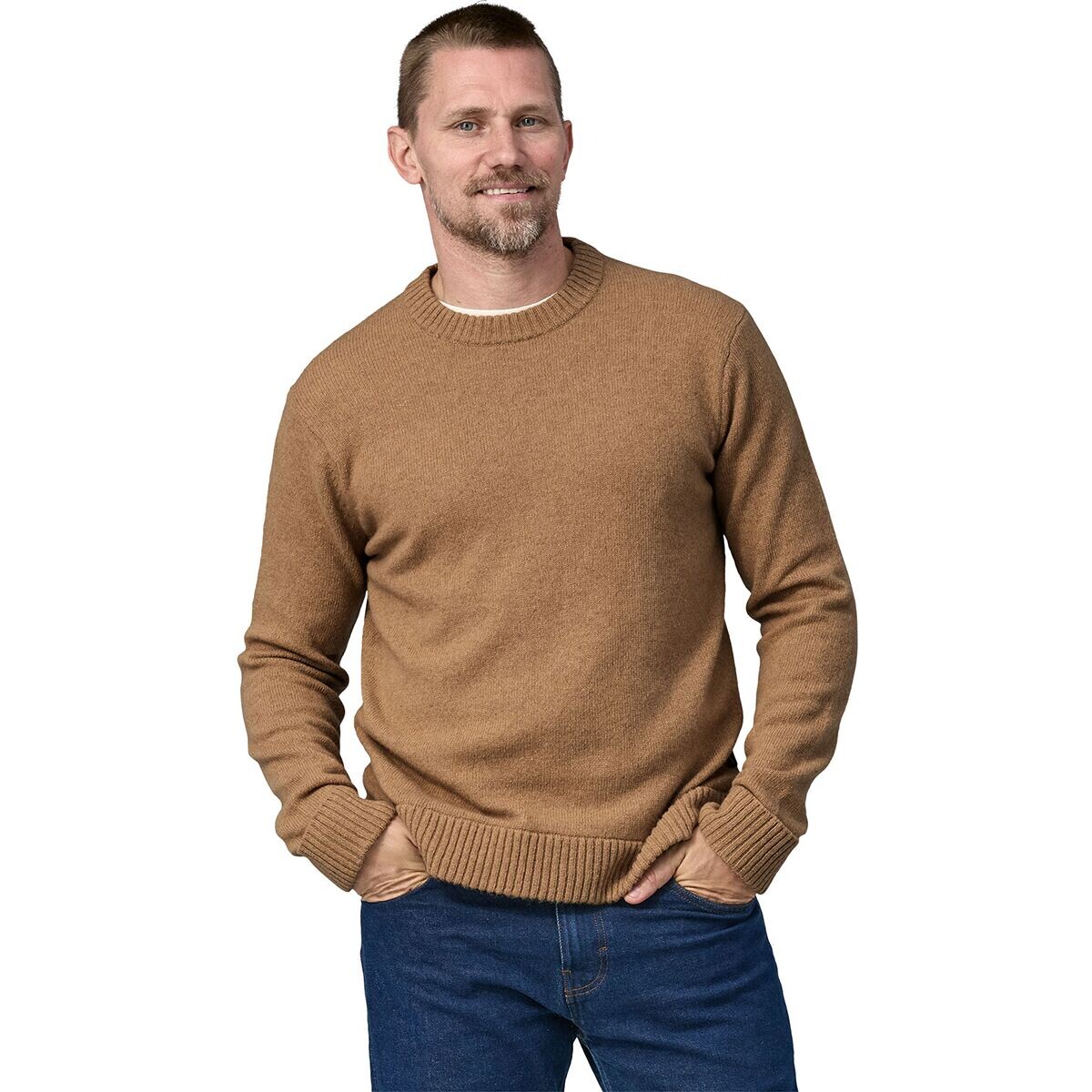 

Свитер из переработанной шерсти Patagonia, цвет grayling brown