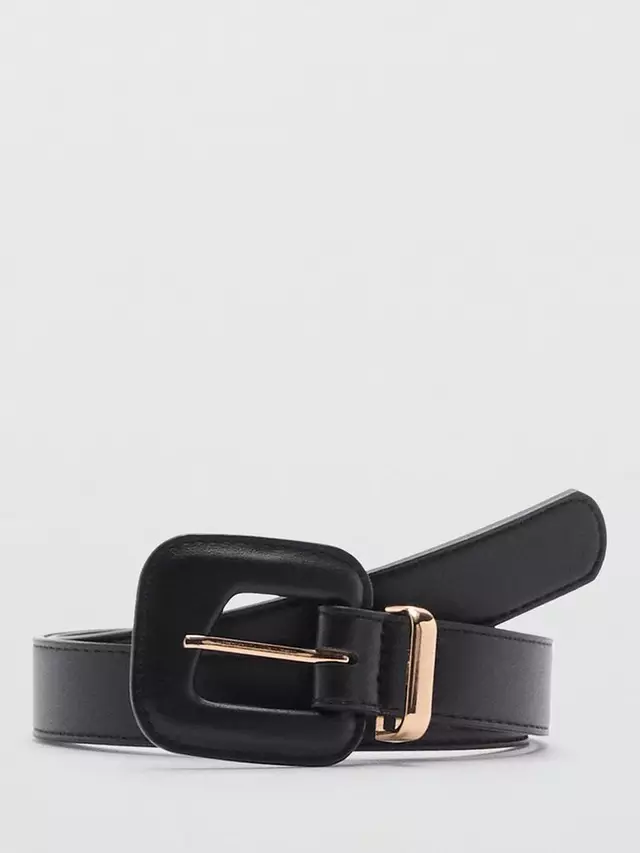 

Ремень Mango Dori Textured, черный