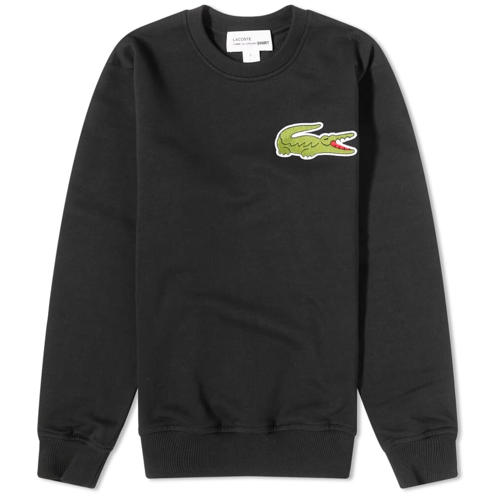 

Comme des Garçons Shirt x Lacoste Crew SHIRT, черный