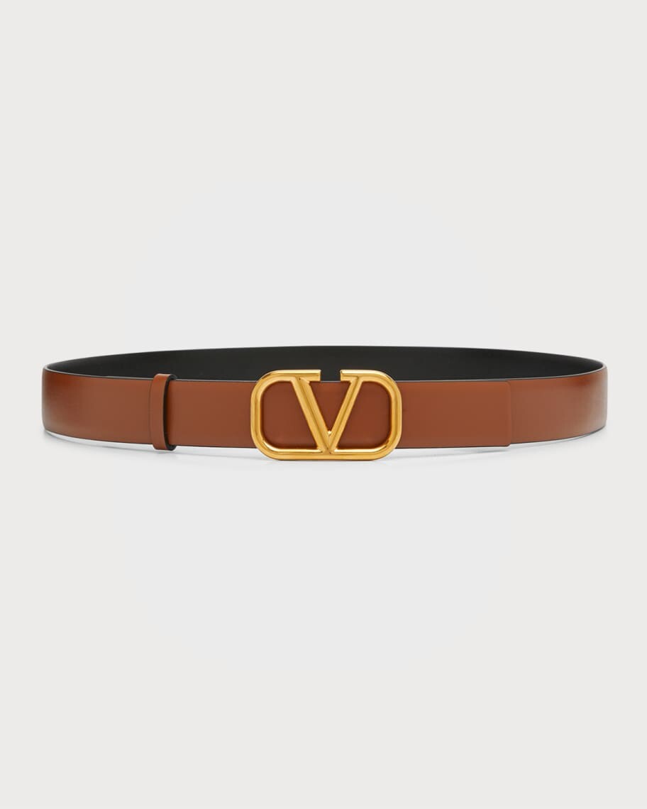 

Двусторонний кожаный ремень VLOGO Valentino Garavani