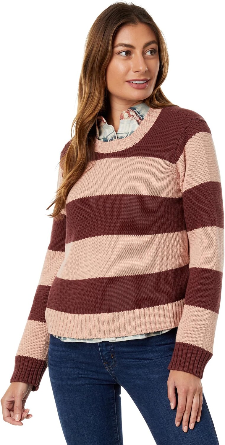 

Пуловер в полоску Sellwood Pendleton, цвет Mahogany Rose/Brandied Plum