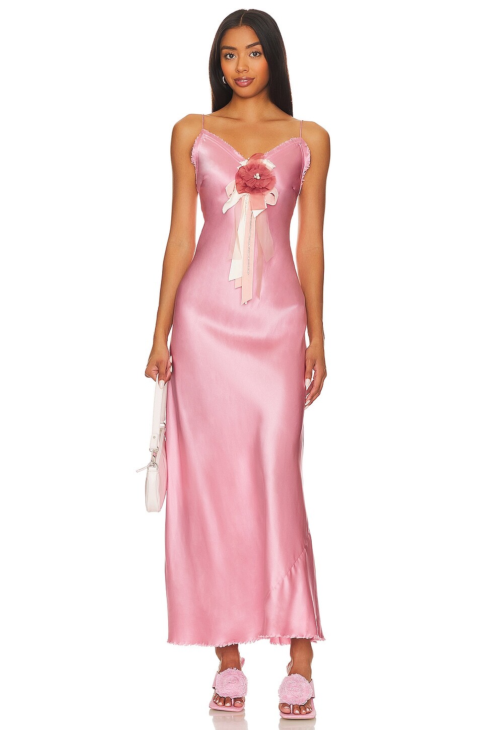 

Платье LoveShackFancy Elizabella, цвет Pink Spritz