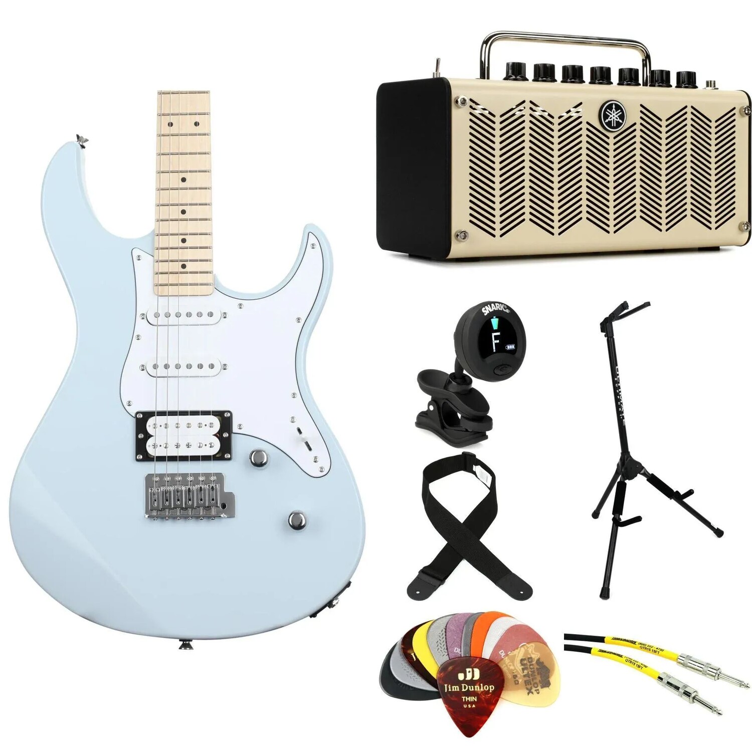 

Комплект усилителя Yamaha PAC112VM Pacifica и THR5 — ледяной синий