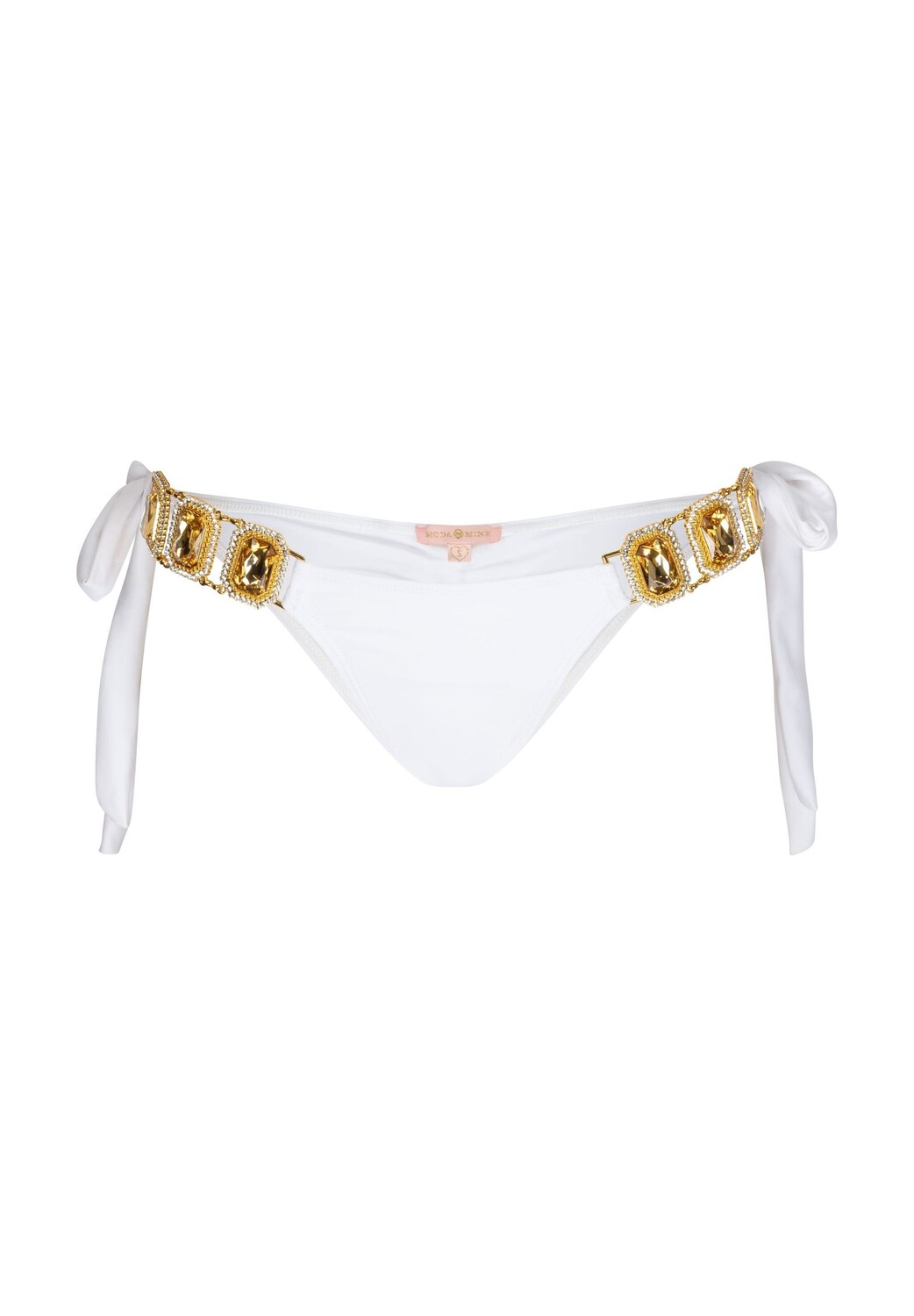 

Плавки бикини Moda Minx Bikini Hose Boujee Tie Side Brazilian, белый