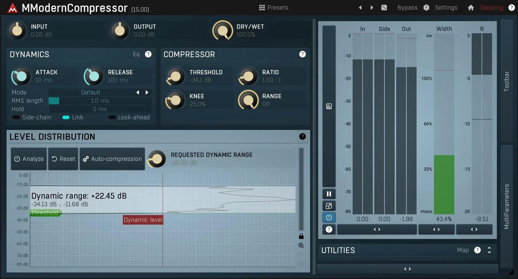 

Плагин MeldaProduction MModernCompressor Dynamics