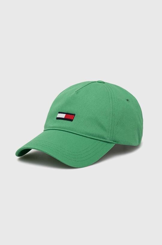 

Хлопковая бейсболка Tommy Jeans, зеленый